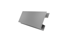 Планка H-образная Блок-Хаус новый Grand Line 0,45 ПЭ с пленкой RAL 7004 сигнальный серый (2м)