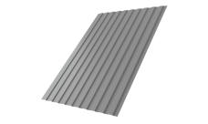 Профнастил С8B v02 0,45 PE RAL 9006 бело-алюминиевый