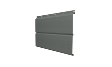 Софит ЭкоБрус 0,345 Grand Line с перфорацией 0,45 PE RAL 7005 мышино-серый