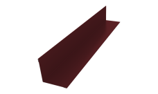 Угол внутренний 50х50 Grand Line 0,45 PE-Double с пленкой RAL 3005 красное вино (2м)