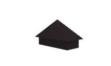 Колпак на полустолб для С21 0,5 Drap TX с пленкой RAL 9005 черный