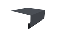 Планка околооконная сложная Экобрус Grand Line 200х75х25 0,45 Drap ST RAL 7024 мокрый асфальт (2м)