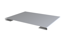 Планка стыковочная 0,5 Satin с пленкой RAL 9003 сигнальный белый (2м)