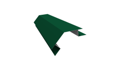 Планка угла внешнего сложного 135 градусов Блок-Хаус new Grand Line 0,5 Satin с пленкой RAL 6005 зеленый мох (2м)