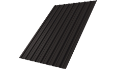 Профнастил C10A Grand Line 0,4 PE-Matt-Double RR 32 темно-коричневый