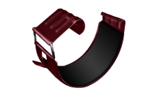 Соединитель желоба GL PE 125 мм RAL 3005 красное вино