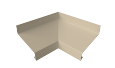 Угол отлива внутренний 50 0,45 PE с пленкой RAL 1015 светлая слоновая кость