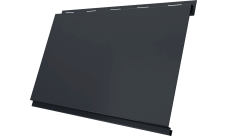 Вертикаль 0,2 classic Grand Line 0,45 Drap TwinColor с пленкой RAL 7024 мокрый асфальт