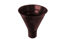 Воронка водосборная большая GL PU 300/100 мм RAL 8017 шоколад