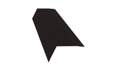 Планка карнизная 100х65 Grand Line 0,45 Drap-double TX RAL 9005 черный (2м)