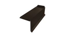 Планка торцевая сегментная 20мм Grand Line Правая 0,5 Rooftop Бархат RR 32 темно-коричневый