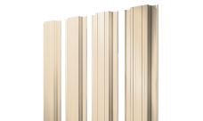 Штакетник Прямоугольный с прямым резом 0,5 Satin RAL 1015 светлая слоновая кость