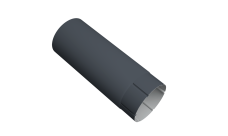 Труба круглая Vortex Project 146мм 2 м RAL 7024 мокрый асфальт