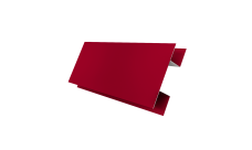 Планка H-образная Экобрус Grand Line 0,45 ПЭ с пленкой RAL 3003 рубиново-красный (2м)