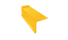 Планка торцевая сегментная 30мм Левая 0,45 PE с пленкой RAL 1018 цинково-желтый