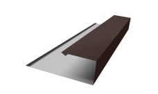 Планка торцевая страховочная Grand Line 0,45 Drap TR lite RAL 8017 шоколад (2м)