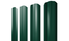 Штакетник М-образный A фигурный 0,45 PE-Double RAL 6005 зеленый мох