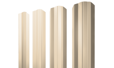 Штакетник М-образный A фигурный 0,5 Satin RAL 1015 светлая слоновая кость