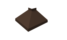 Угол отлива внешний 100 0,5 GreenCoat Pural BT с пленкой RR 887 шоколадно-коричневый (RAL 8017 шоколад)