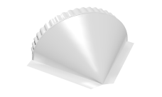 Заглушка конусная 0,45 Drap RAL 9003 сигнальный белый