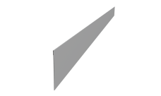 Ламель забора жалюзи Palermo Grand Line 0,5 Satin RAL 9006 бело-алюминиевый