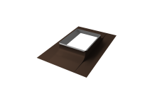 Оклад трубы Длина вдоль ската 500 х Ширина вдоль карниза 300 0,5 Satin Matt RAL 8017