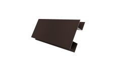 Планка H-образная Экобрус 0,5 Satin Matt RR 32 темно-коричневый (3м)