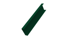 Декоративная накладка на столб универсальная 80х80 для забора жалюзи 0,45 PE-Double RAL 6005 зеленый мох (1,8м)