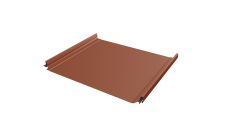 Кликфальц Pro Grand Line 0,5 PurLite Matt с пленкой на замках RAL 8004 терракота