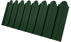 Профнастил C10A фигурный Grand Line 0,5 Satin Matt TX RAL 6020 хромовая зелень