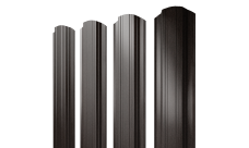 Штакетник Прямоугольный фигурный 0,45 Print Elite Coffee Wood TwinColor