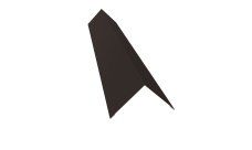 Угол внешний 110х110 0,5 GreenCoat Pural BT с пленкой RR 32 темно-коричневый (RAL 8019 серо-коричневый) (2м)