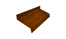 Отлив простой 70 0,45 Print Premium Golden Wood Intense FTC (2м)