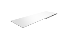 Планка финишная 48х25 0,45 Drap с пленкой RAL 9003 сигнальный белый (2м)