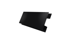 Планка H-образная стыковочная сложная 0,45 Drap-double TX RAL 9005 черный (2м)