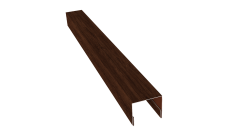 Планка П-образная заборная 24 0,45 Print Elite Cherry Wood TwinColor (2м)