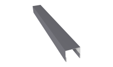 Планка П-образная заборная 24 Grand Line 0,45 Drap RAL 7004 сигнальный серый (2м)