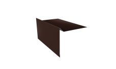 Планка ветровая для мягкой кровли 100х20х70 Grand Line 0,5 PurPro Matt 275 RAL 8017 шоколад (2м)