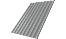 Профнастил С20R Grand Line 0,5 Satin RAL 9006 бело-алюминиевый