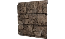 Софит металлический Классик v01 Grand Line без перфорации 0,45 Print Elite с пленкой King Stone TwinColor