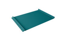 Кликфальц Grand Line 0,45 PE с пленкой на замках RAL 5021 водная синь