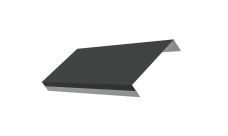 Ламель обратная 125 забора жалюзи Техас Grand Line 0,5 Satin RAL 7016 антрацитово-серый