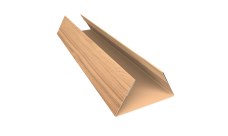 Планка стыковочная составная нижняя Экобрус Grand Line 0,45 Print Elite Honey Wood TwinColor (2м)