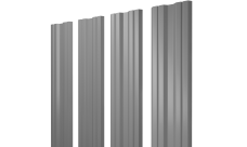 Штакетник Twin с прямым резом 0,45 Drap TX RAL 7004 сигнальный серый