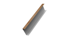 Декоративная накладка на столб универсальная 60х60 для забора жалюзи 0,45 Print Premium Pine Wood Fresh (3м)