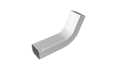 Колено трубы гофрированное Vortex Lite 76х102мм PE RAL 9003 сигнальный белый
