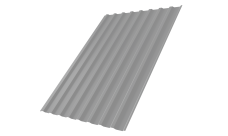 Профнастил С20B Grand Line 0,5 Satin RAL 9006 бело-алюминиевый