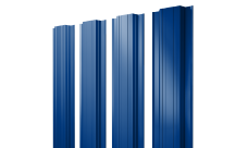 Штакетник Прямоугольный с прямым резом Grand Line 0,45 PE RAL 5002 ультрамариново-синий