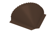 Заглушка конусная 0,5 Rooftop Бархат RAL 8017 шоколад