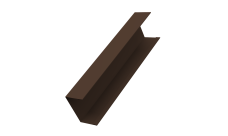 Крышка для забора жалюзи Milan,Tokyo Grand Line 0,45 PE-Double RAL 8017 шоколад (2м)